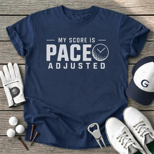Score Pace Adjusted T-Shirt in Navy