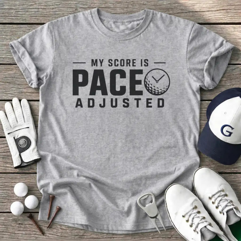 Score Pace Adjusted T-Shirt in Sport Grey
