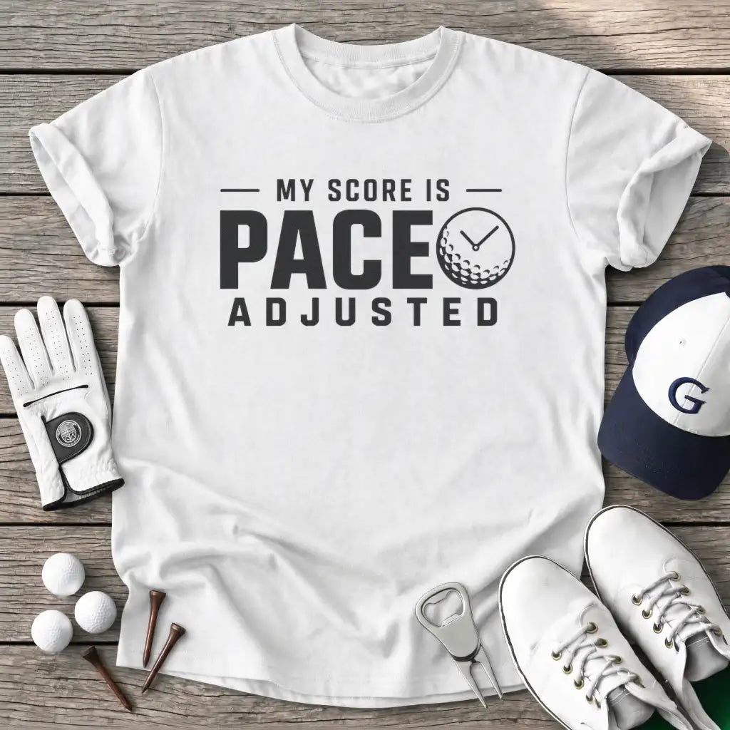 Score Pace Adjusted T-Shirt in White
