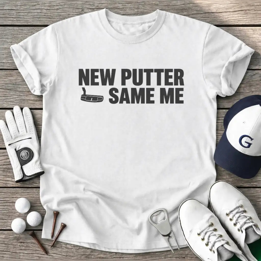 New Putter Same T-Shirt in White