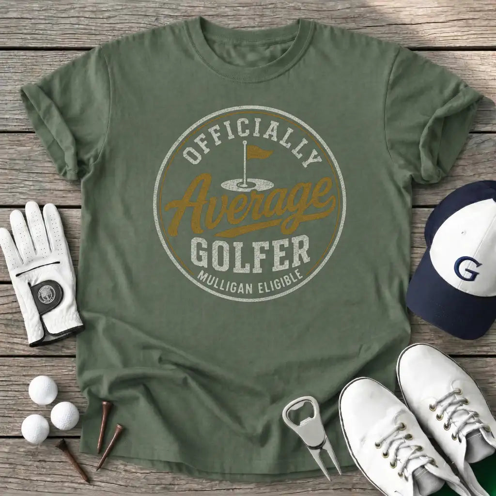 Officially Average T-Shirt in Military Green