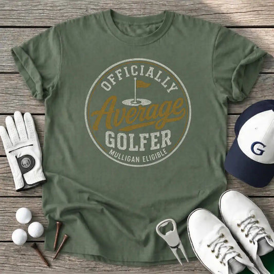 Officially Average T-Shirt in Military Green