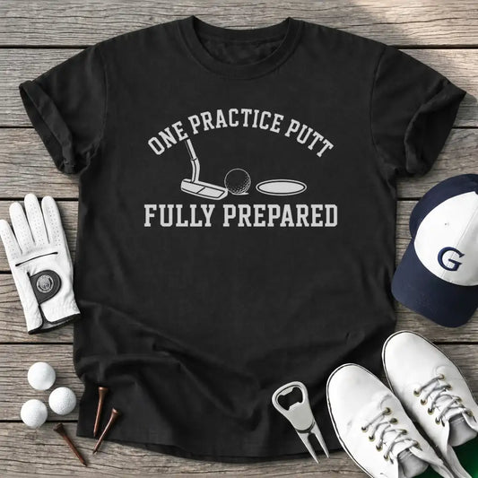 One Practice Putt T-Shirt in Black