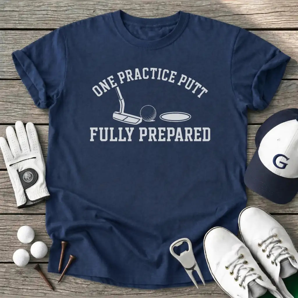 One Practice Putt T-Shirt in Navy