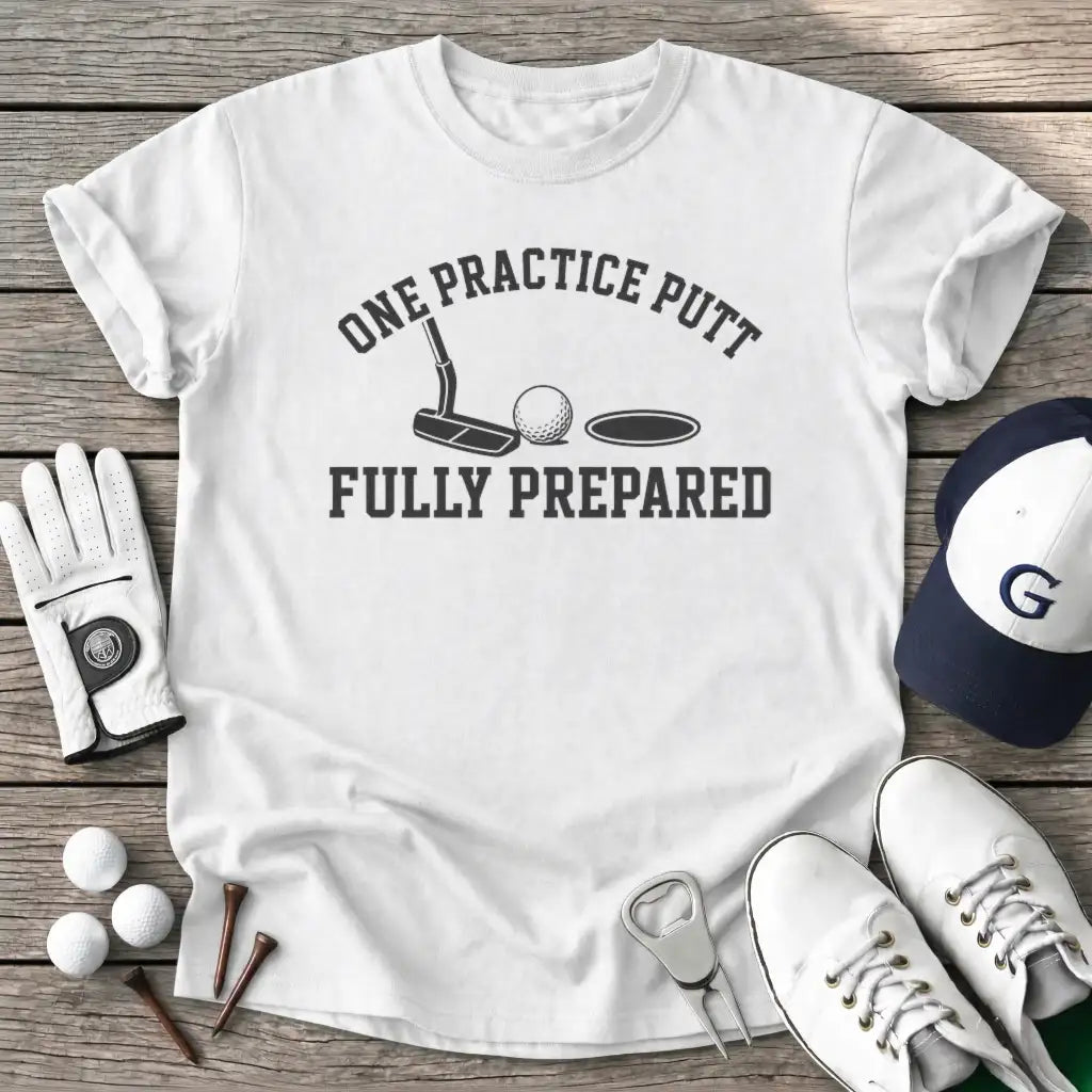 One Practice Putt T-Shirt in White