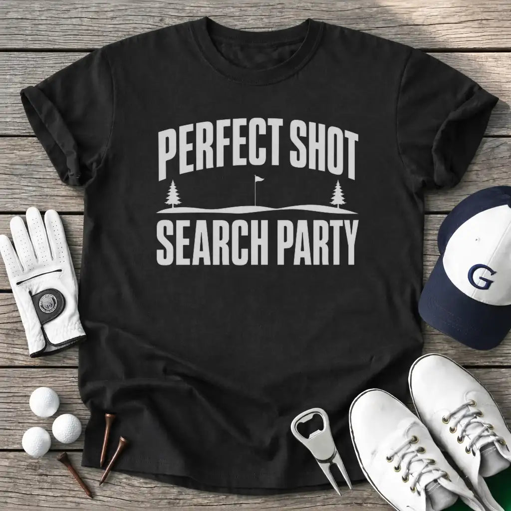 Perfect Shot Search T-Shirt in Black