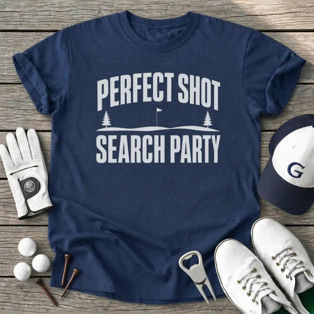 Perfect Shot Search T-Shirt in Navy