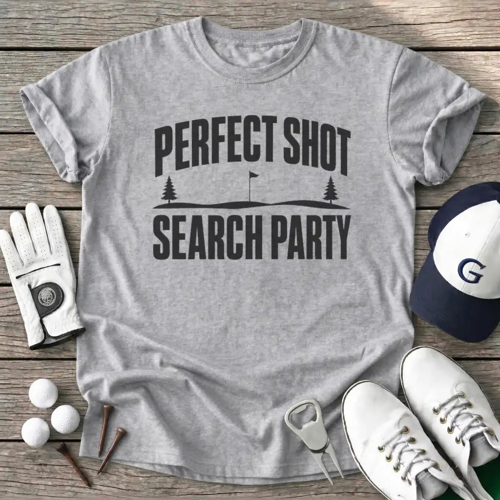 Perfect Shot Search T-Shirt in Sport Grey