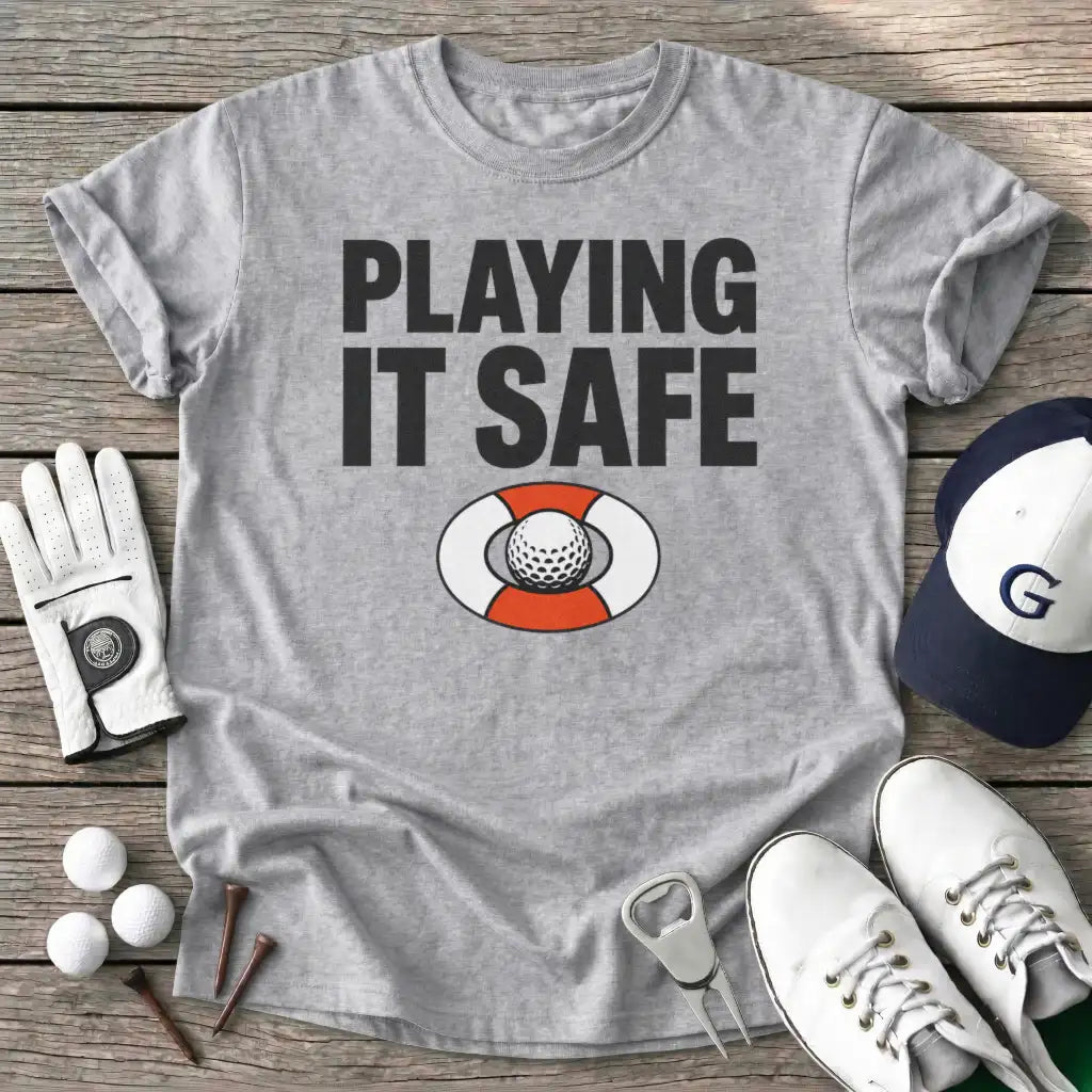 Playing Safe T-Shirt in Sport Grey
