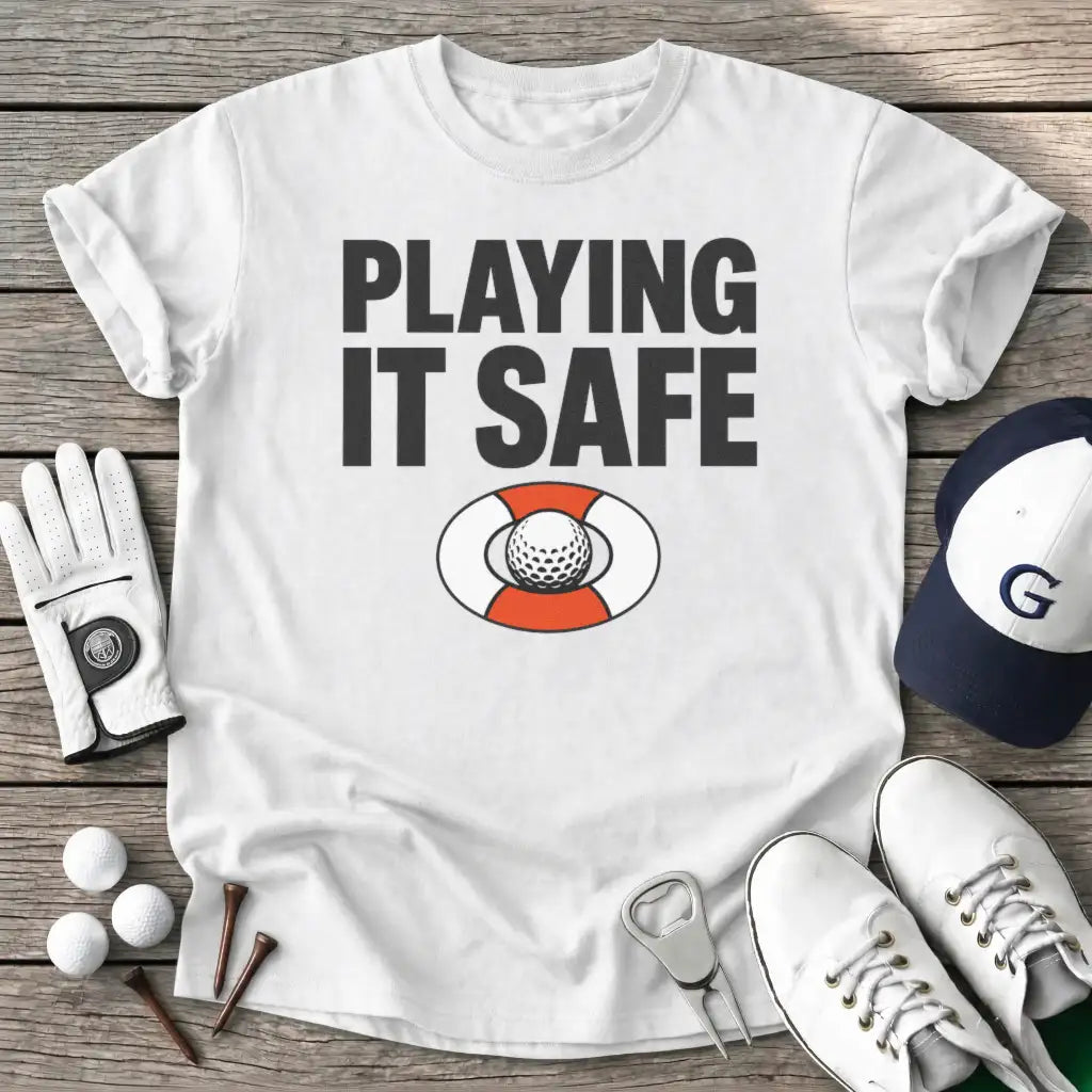 Playing Safe T-Shirt in White