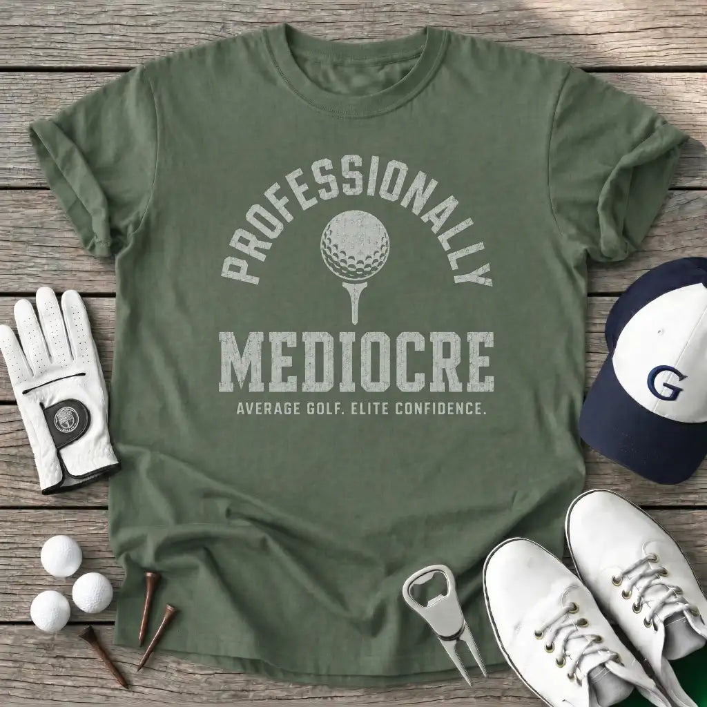 Professionally T-Shirt in Military Green