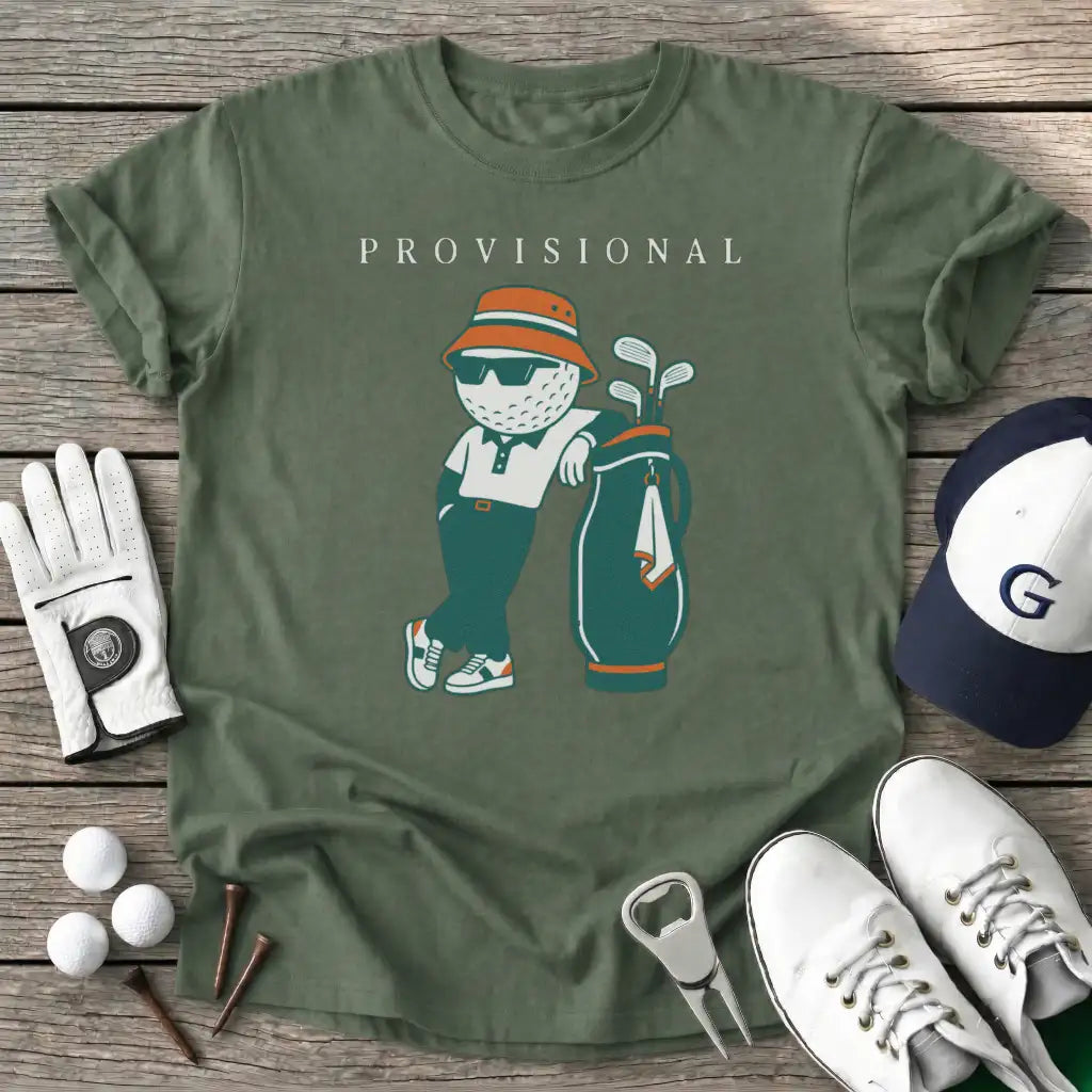 Provisional Golfer T-Shirt in Military Green