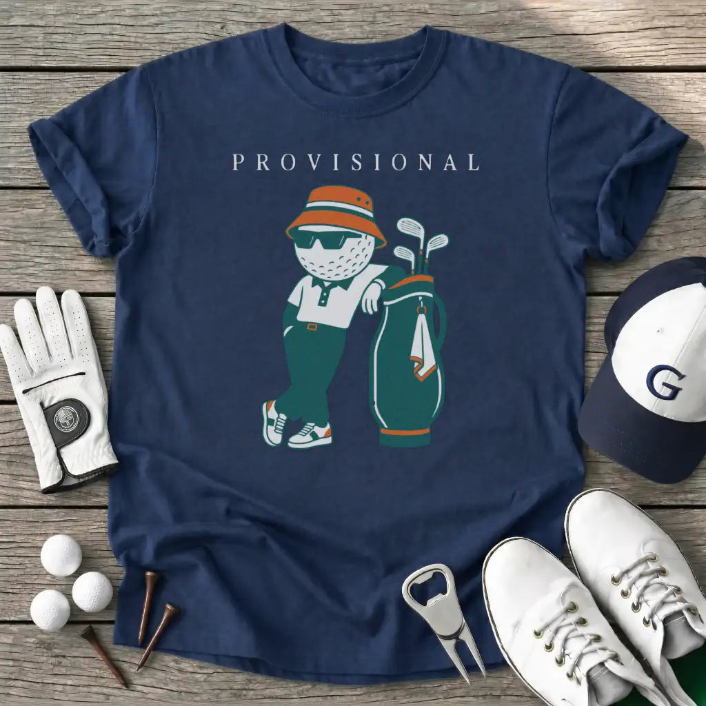 Provisional Golfer T-Shirt in Navy