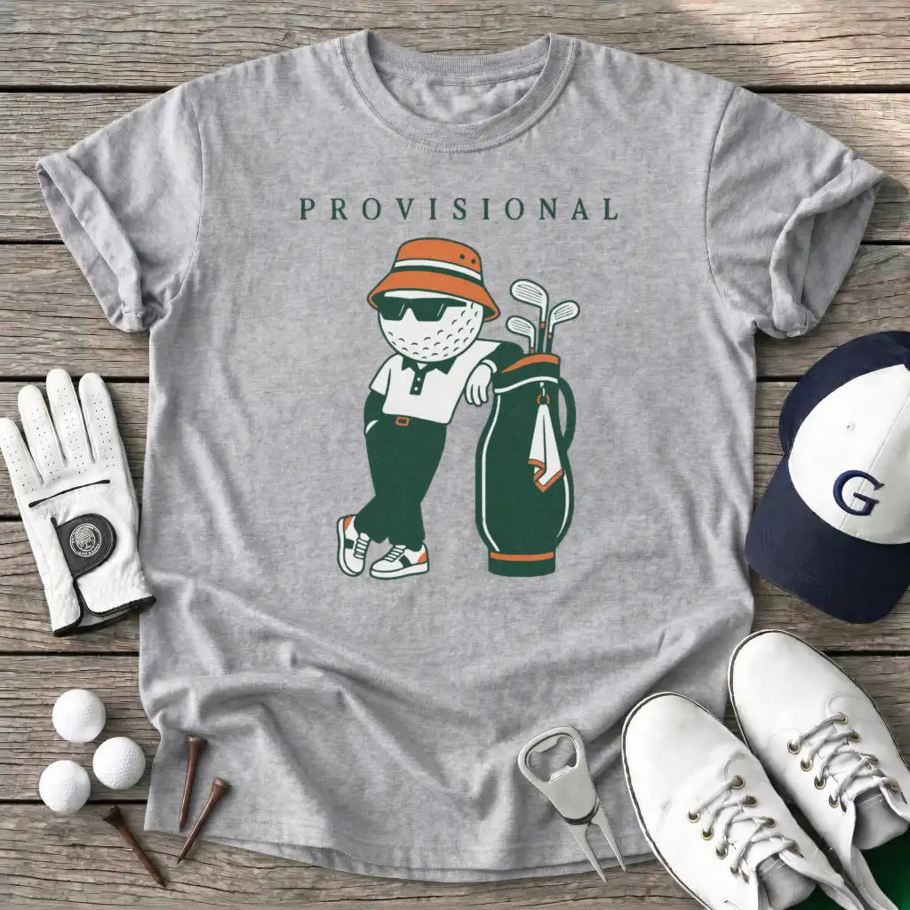 Provisional Golfer T-Shirt in Sport Grey