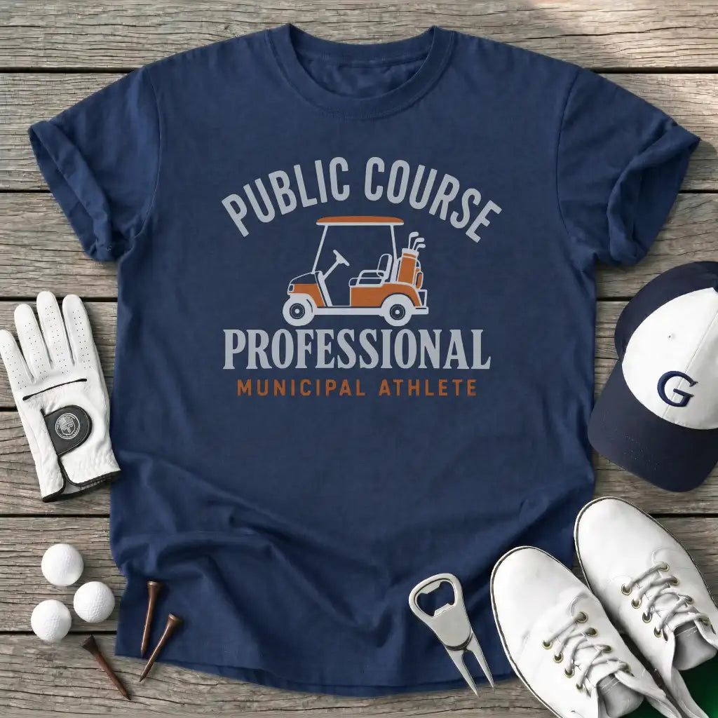 Public Course T-Shirt in Navy