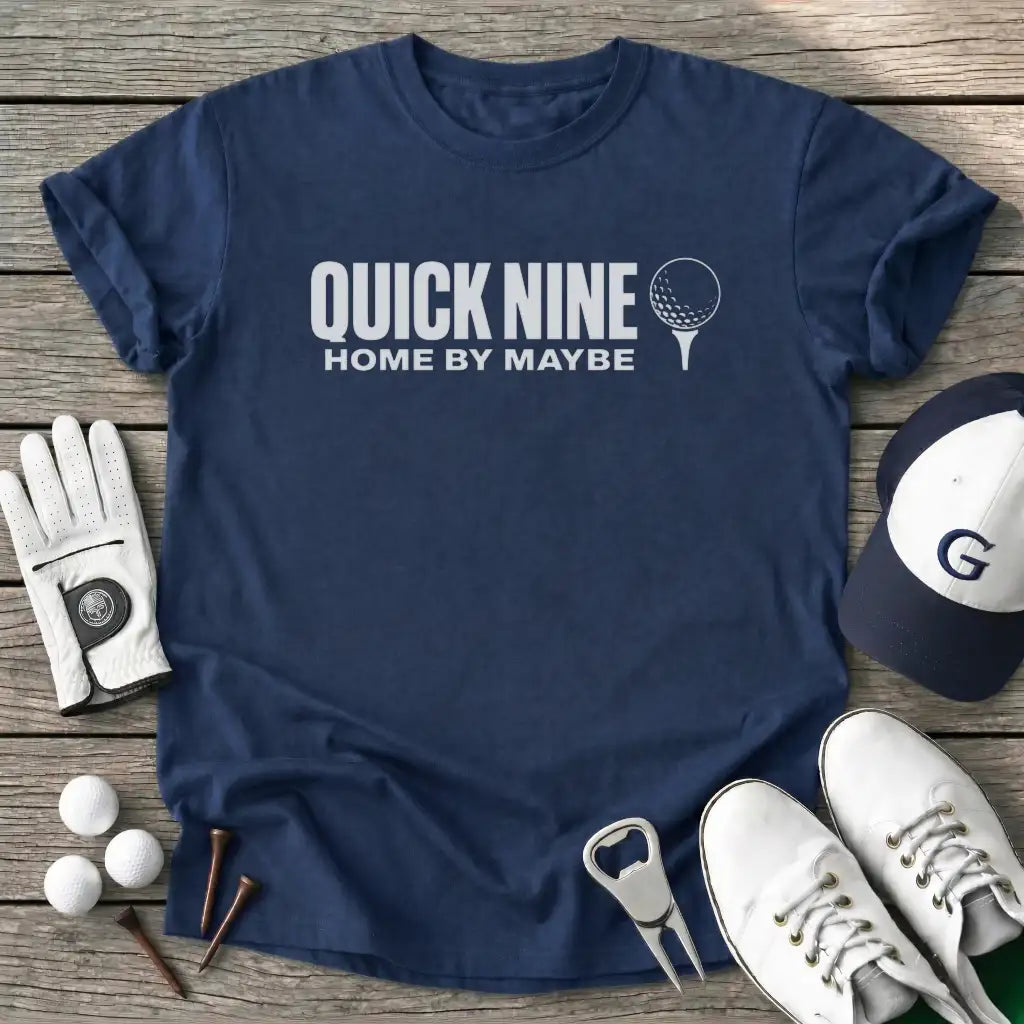 Quick Nine Home T-Shirt in Navy