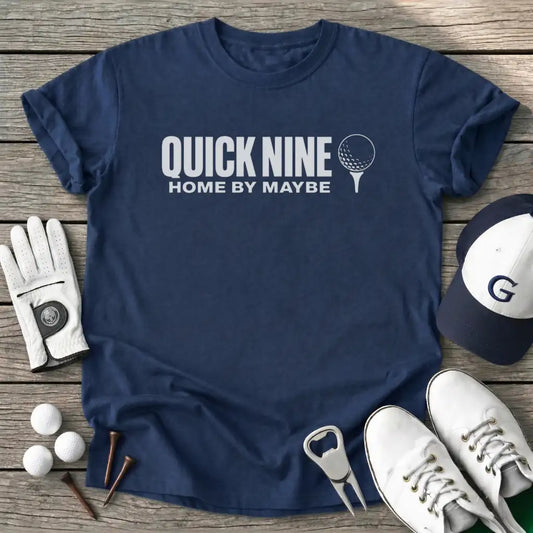 Quick Nine Home T-Shirt in Navy
