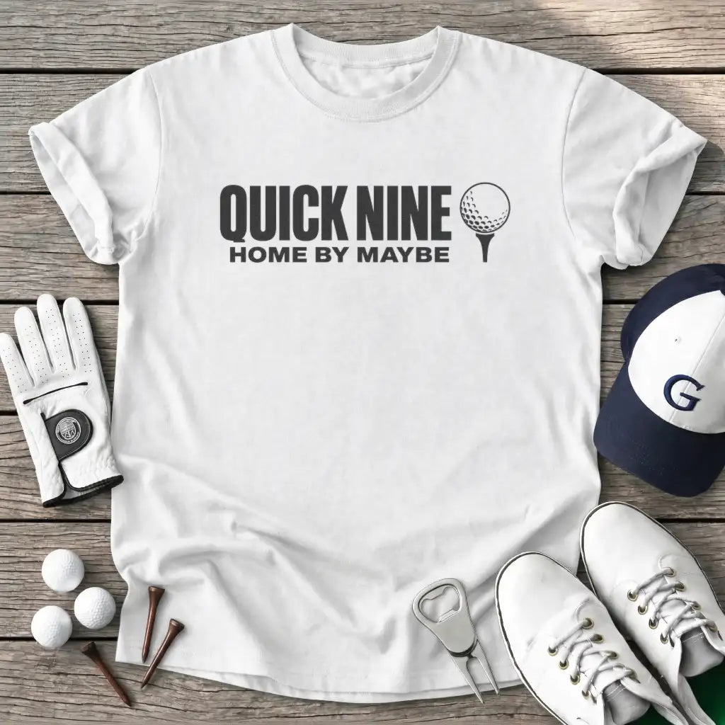 Quick Nine Home T-Shirt in White