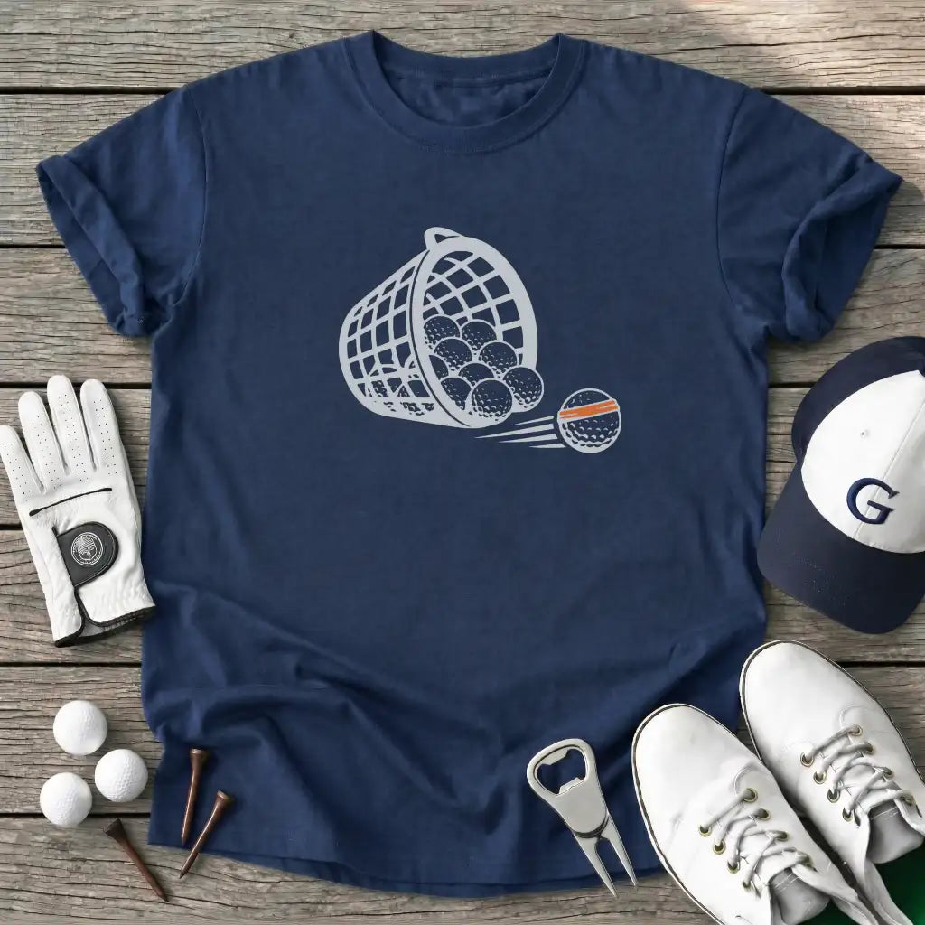 Range Ball Escape T-Shirt in Navy