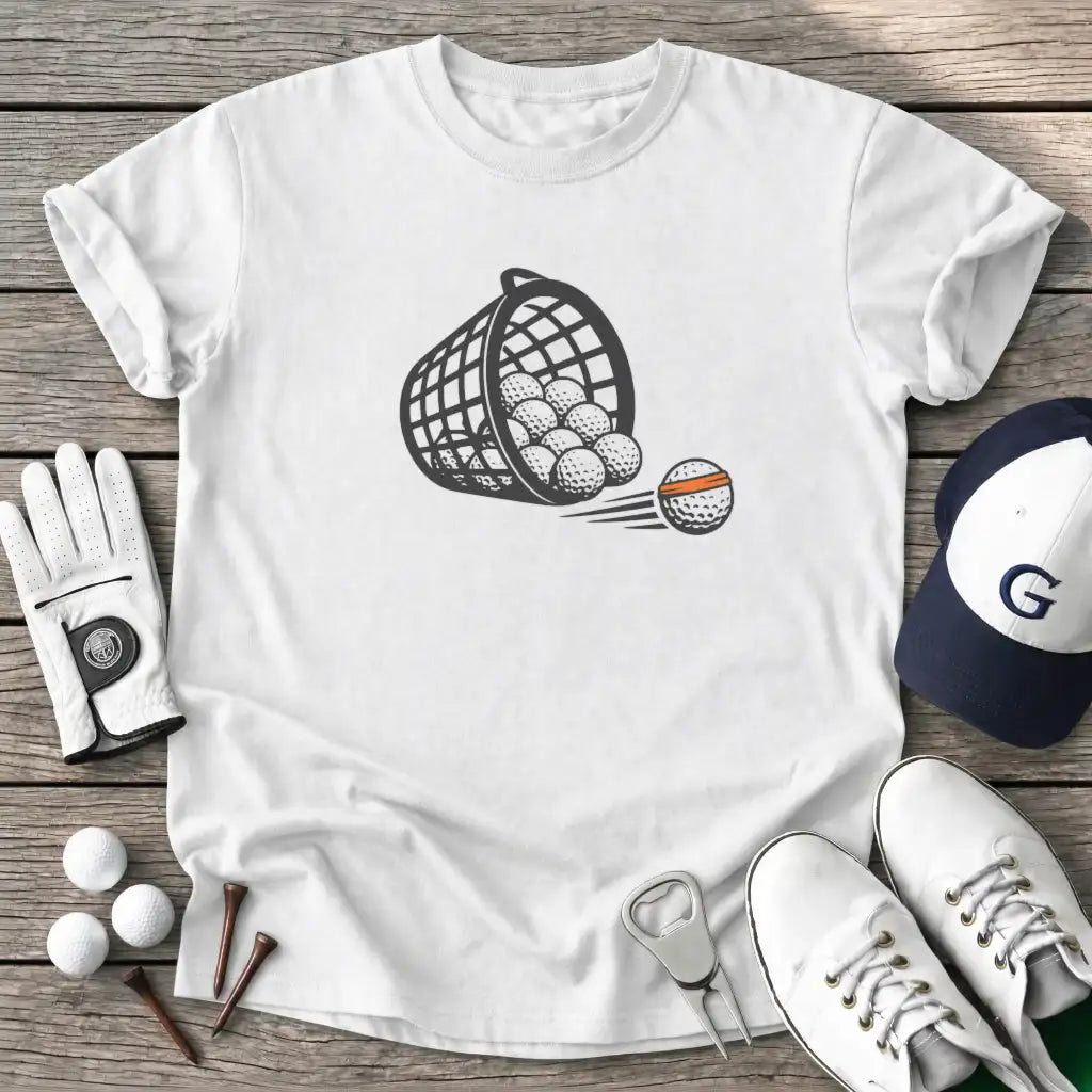 Range Ball Escape T-Shirt in White