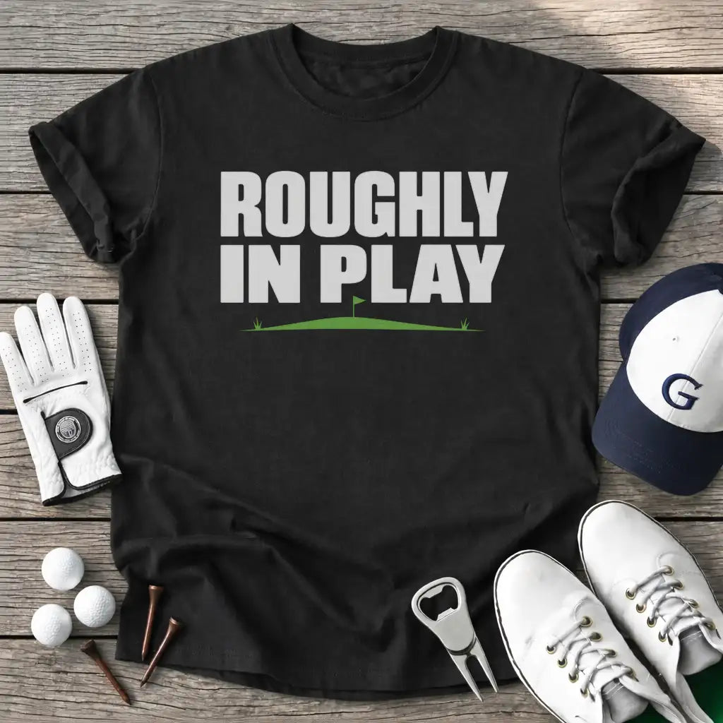 Roughly Play T-Shirt in Black