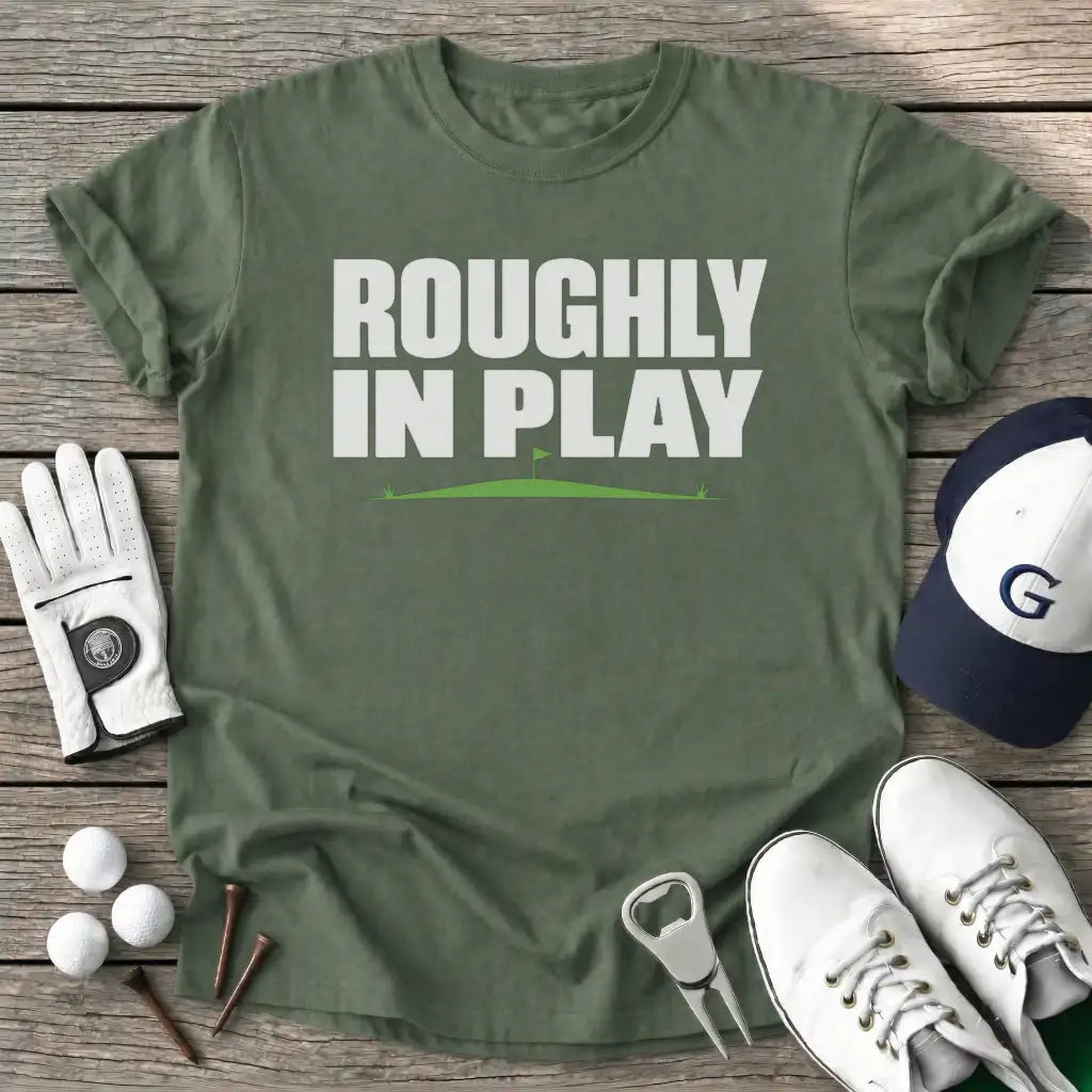 Roughly Play T-Shirt in Military Green