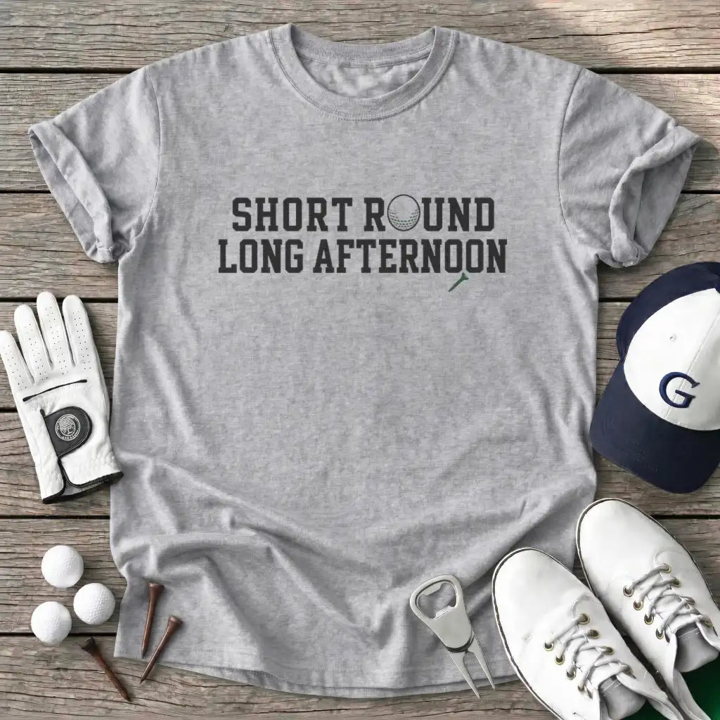 Short Round Long T-Shirt in Sport Grey