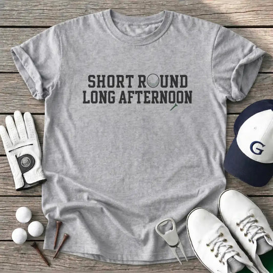 Short Round Long T-Shirt in Sport Grey
