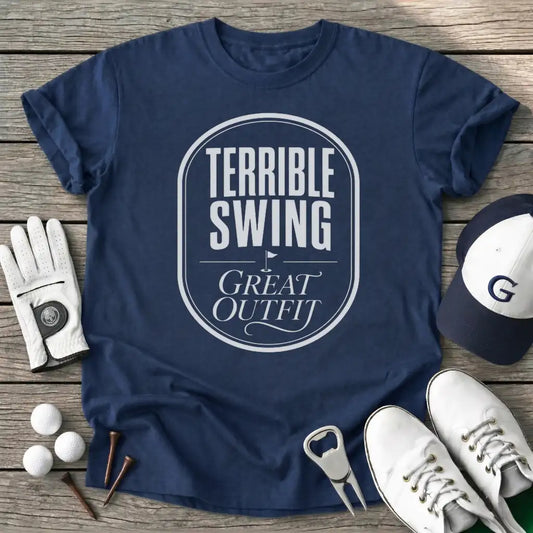Terrible Swing T-Shirt in Navy