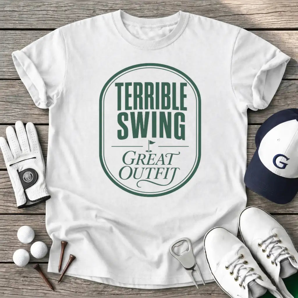 Terrible Swing T-Shirt in White