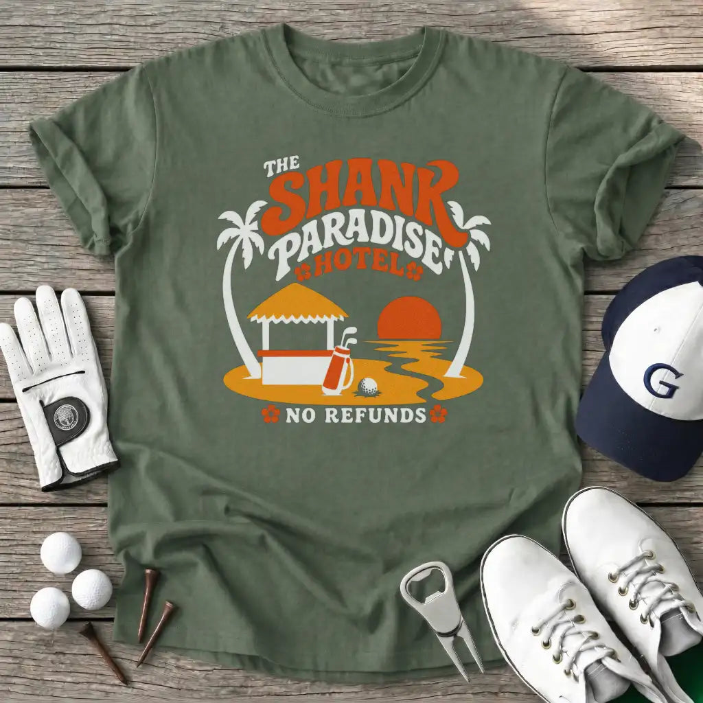 The Shank Paradise T-Shirt in Military Green