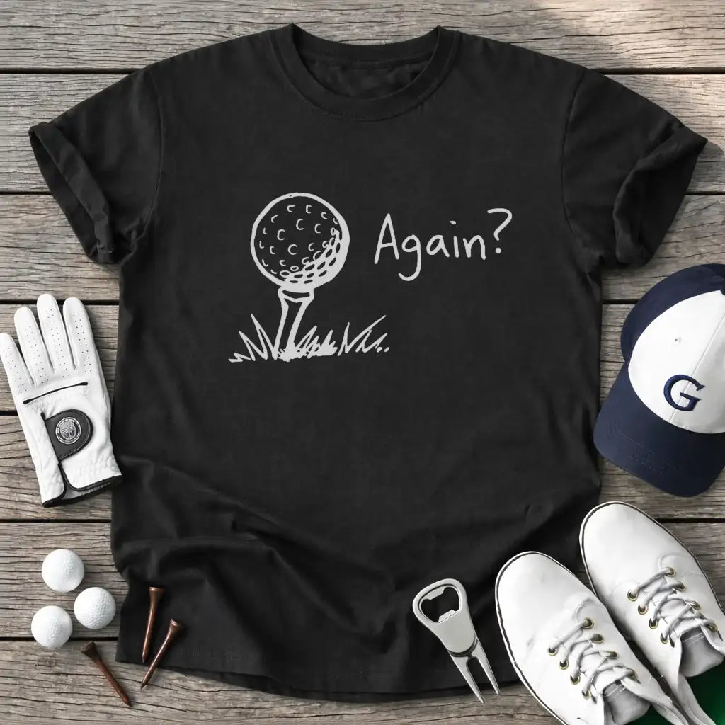 Again T-Shirt in Black