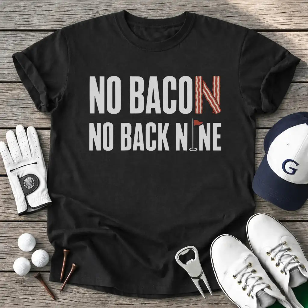 Bacon Back Nine T-Shirt in Black