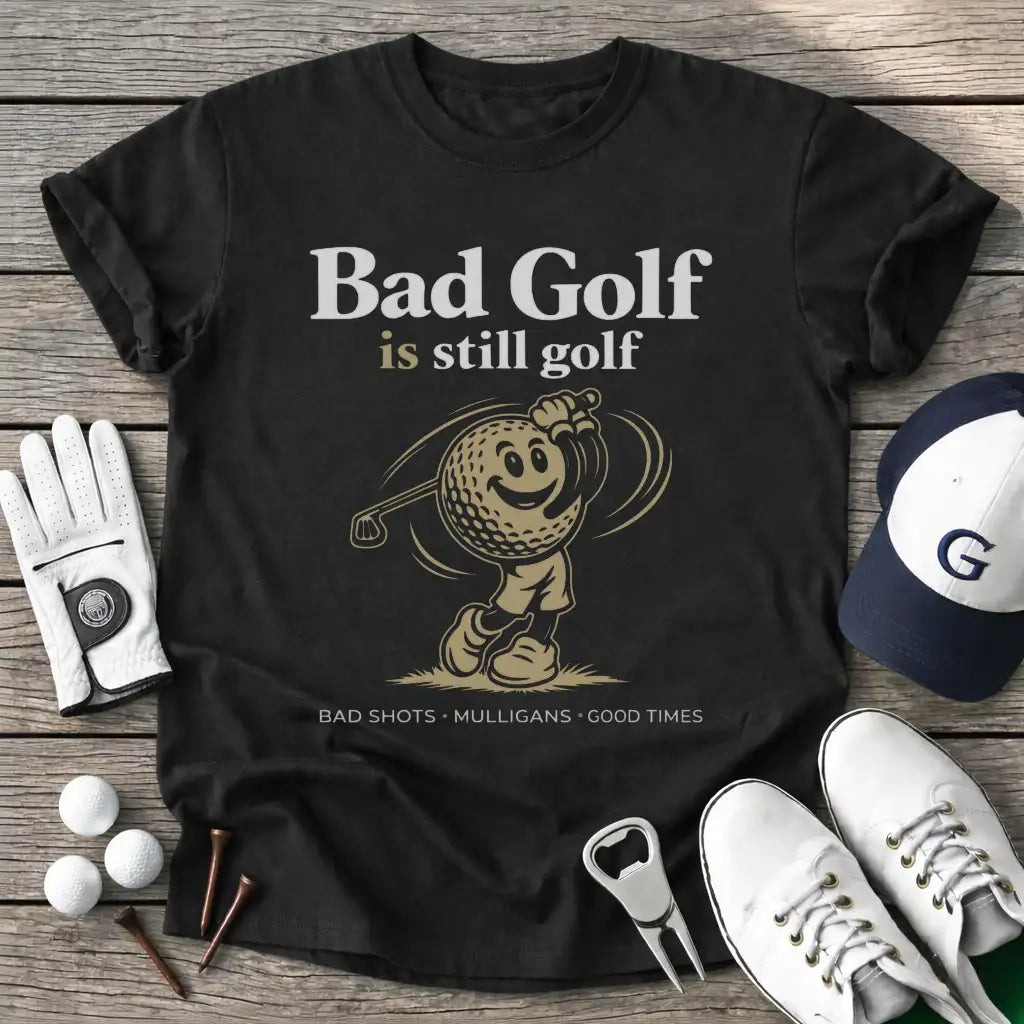 Black / S Bad Golf Still Golf T-Shirt
