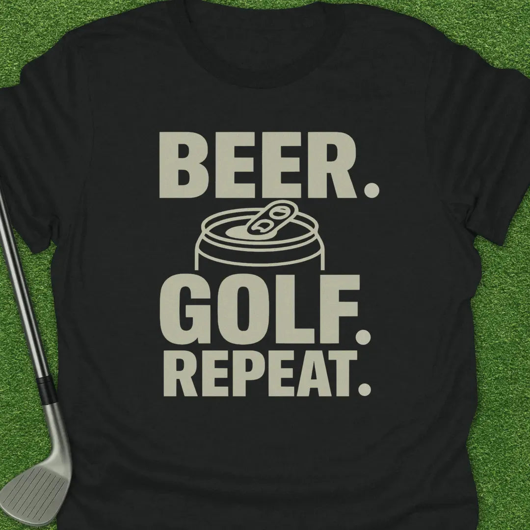 Black / S Beer Golf Repeat T-Shirt