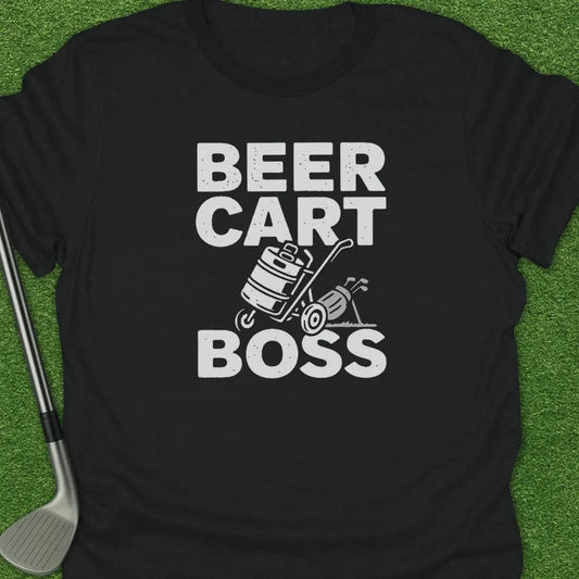 Black / S Beer Push Cart Boss T-Shirt