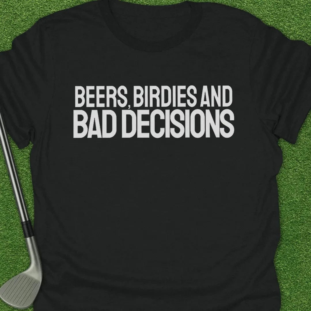 Black / S Beers Birdies Bad T-Shirt