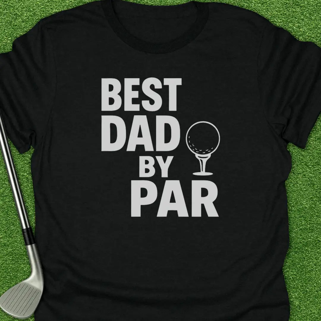 Black / S Best Dad Par T-Shirt