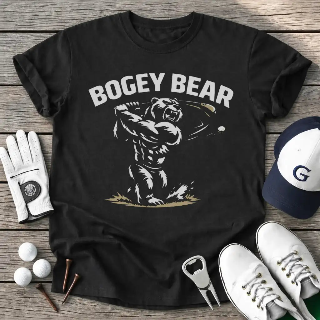 Black / S Bogey Bear T-Shirt