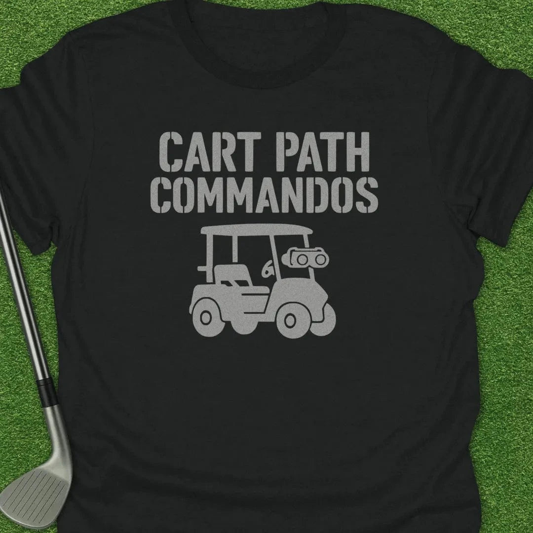 Black / S Cart Path Commandos T-Shirt
