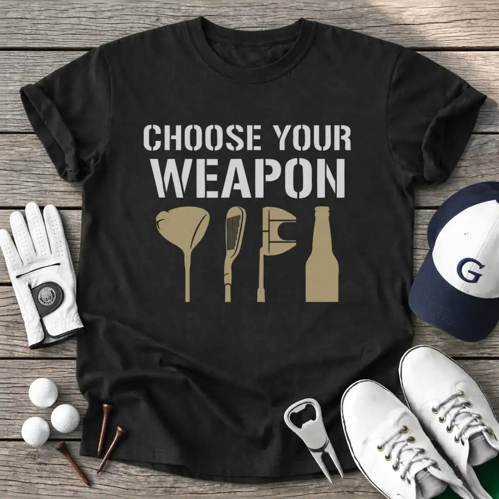Choose Your Weapon T-Shirt in Black