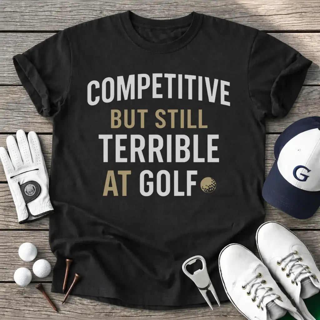Black / S Competitive But T-Shirt