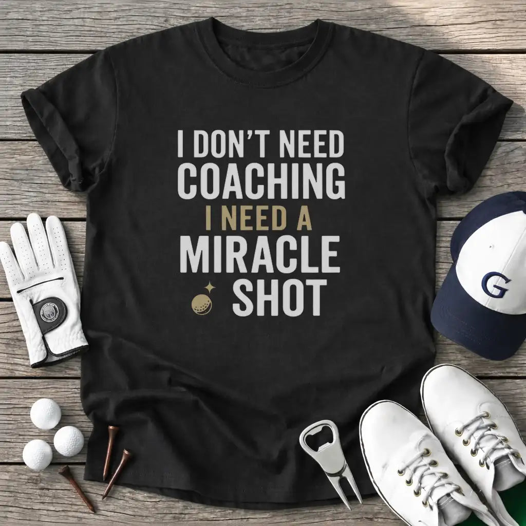 Dont Need Coaching T-Shirt in Black