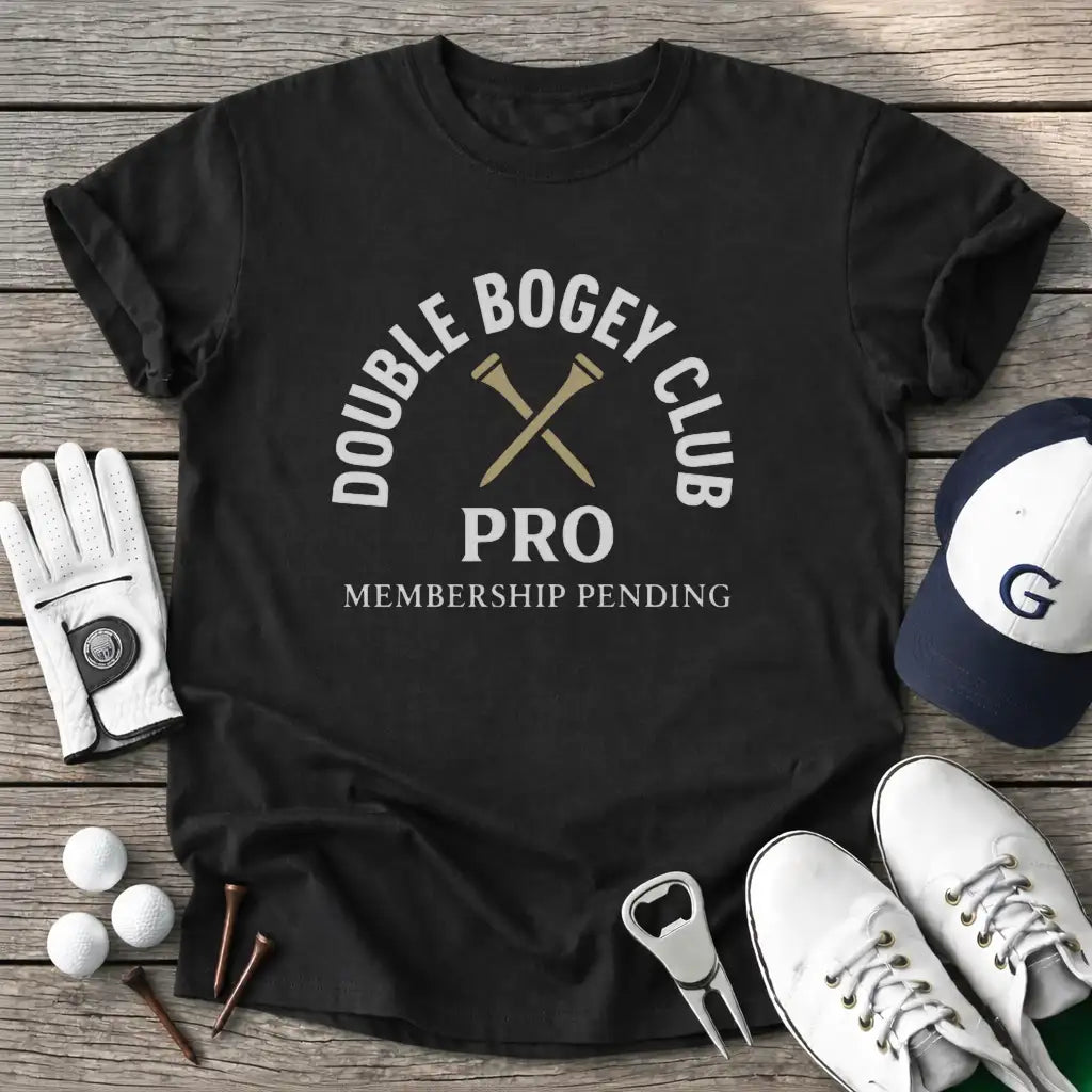 Black / S Double Bogey Club T-Shirt