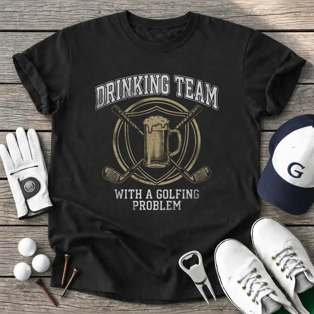 Black / S Drinking Team With T-Shirt