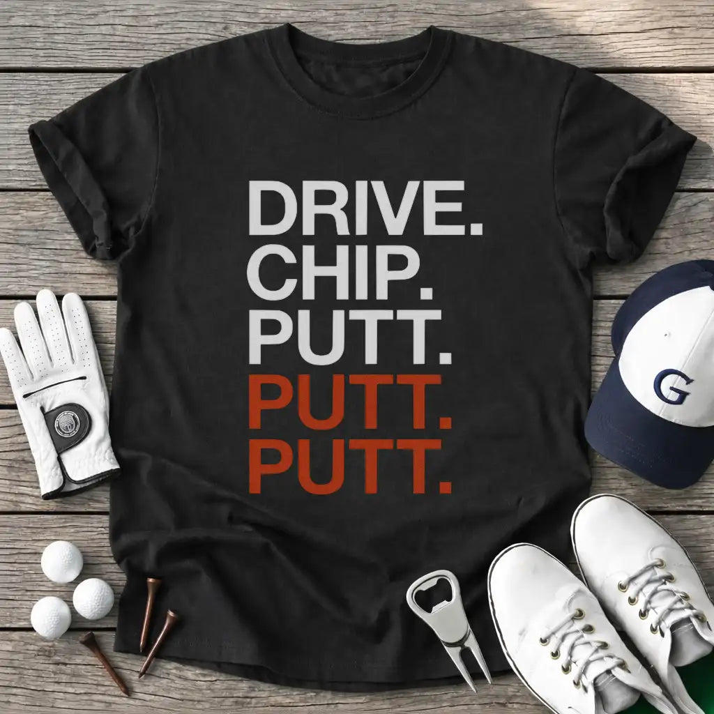 Black / S Drive Chip Putt T-Shirt