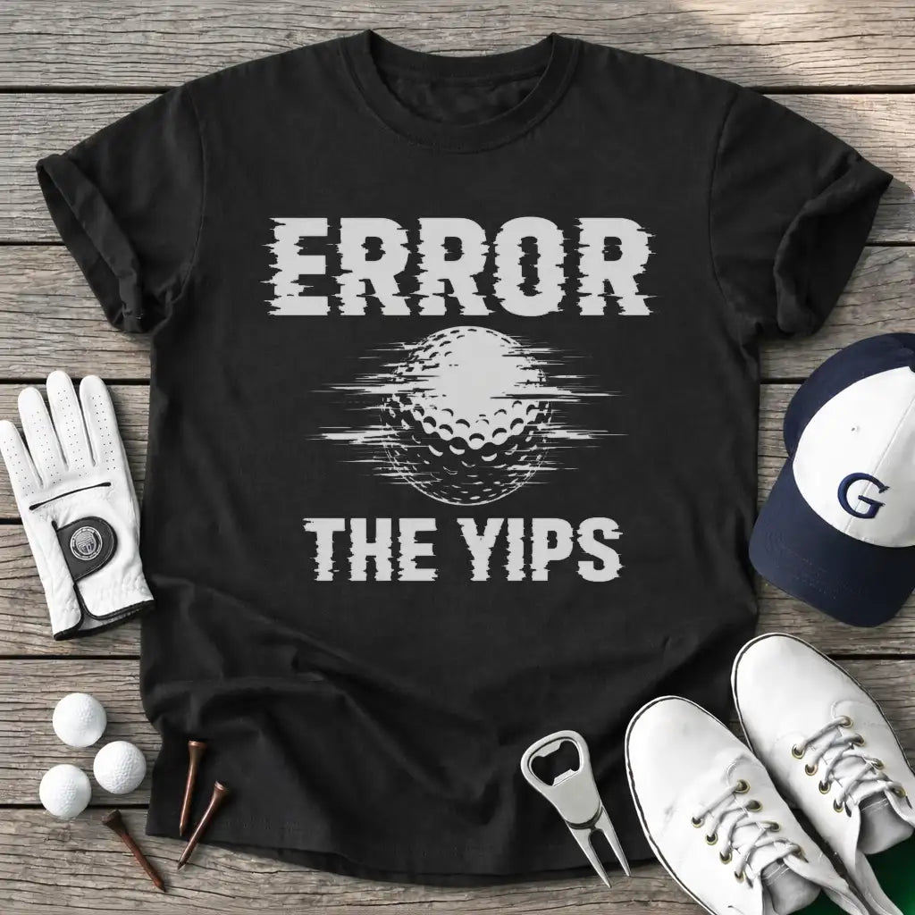 Black / S Error The Yips T-Shirt