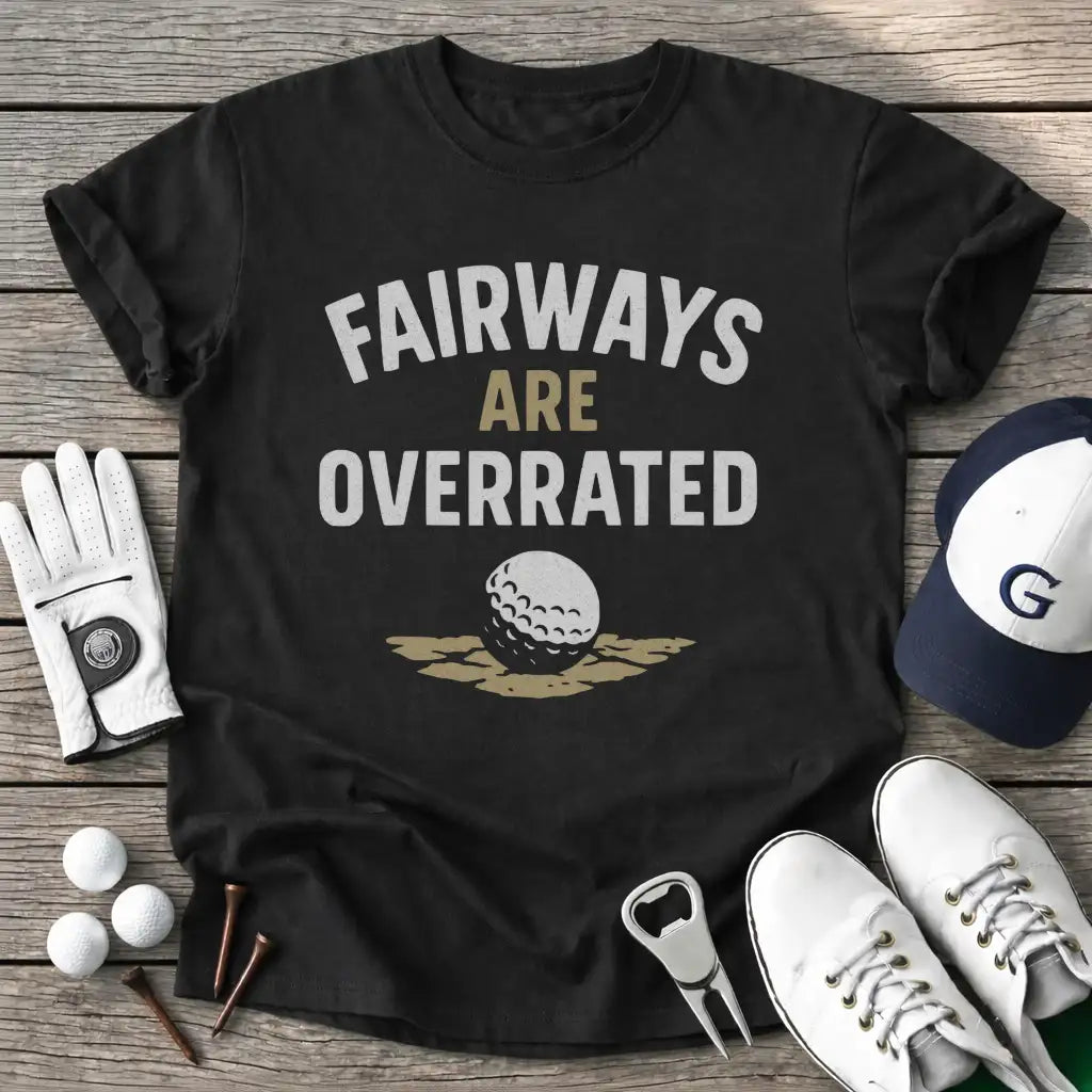 Black / S Fairways Are T-Shirt