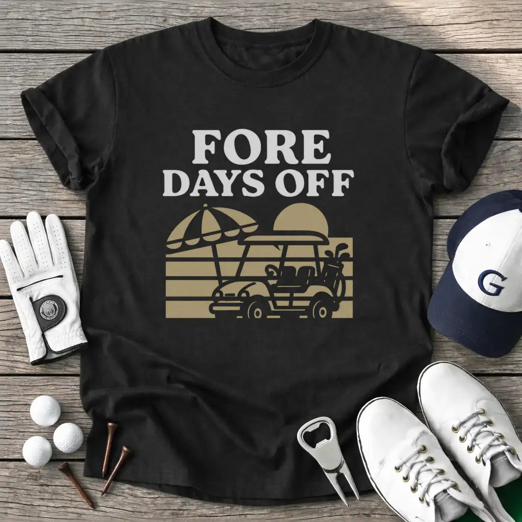 Black / S Fore Days Off T-Shirt
