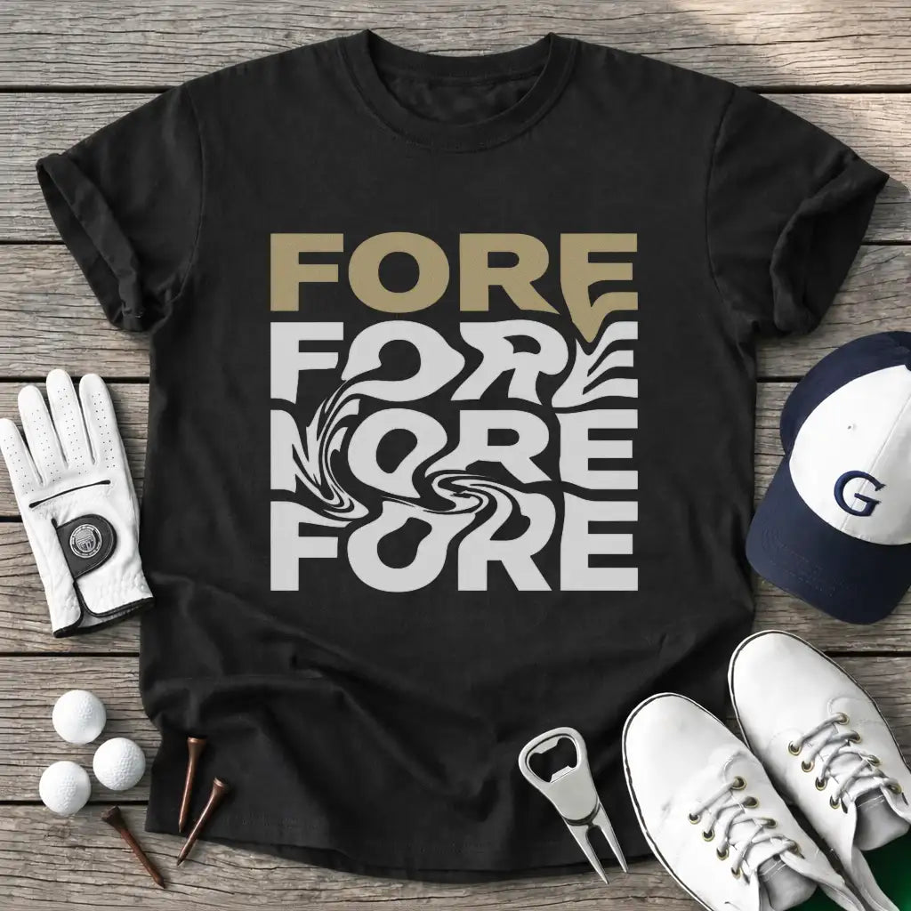 Black / S Fore Fore Fore Fore T-Shirt